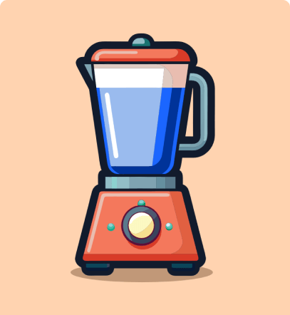 eu-smopthie Illustration of a kitchen blender.